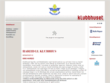 Tablet Screenshot of klubbhus.hareidil.no